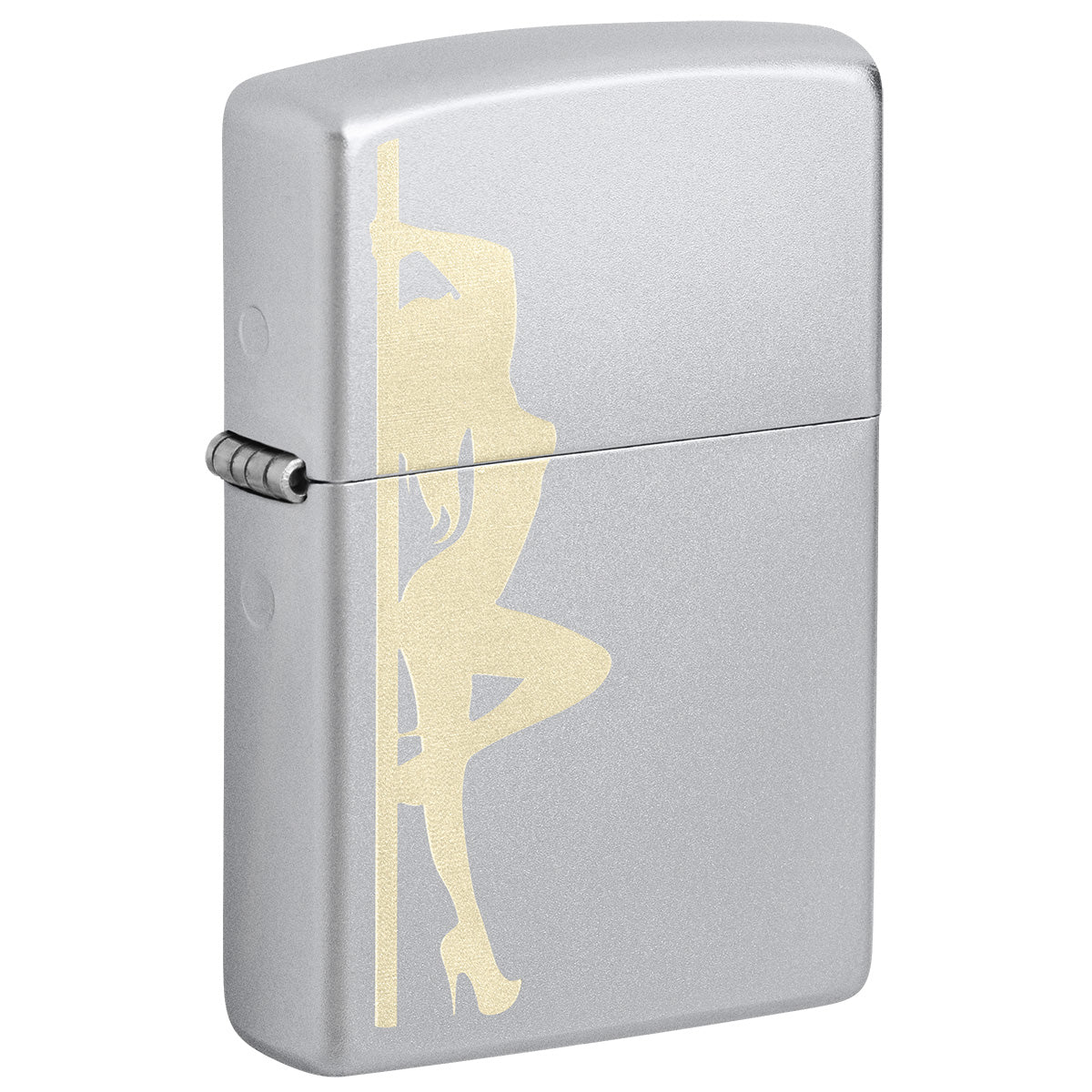 Zippo Lighter: Stripper Silhouette, Engraved - Satin Chrome 47047