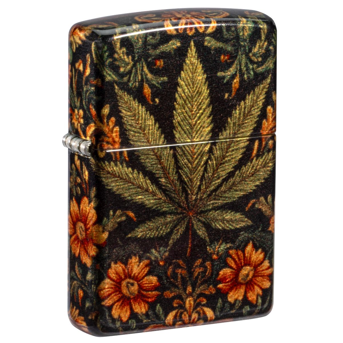 Zippo Lighter: Cannabis Tapestry Design - 540 Fusion 47139