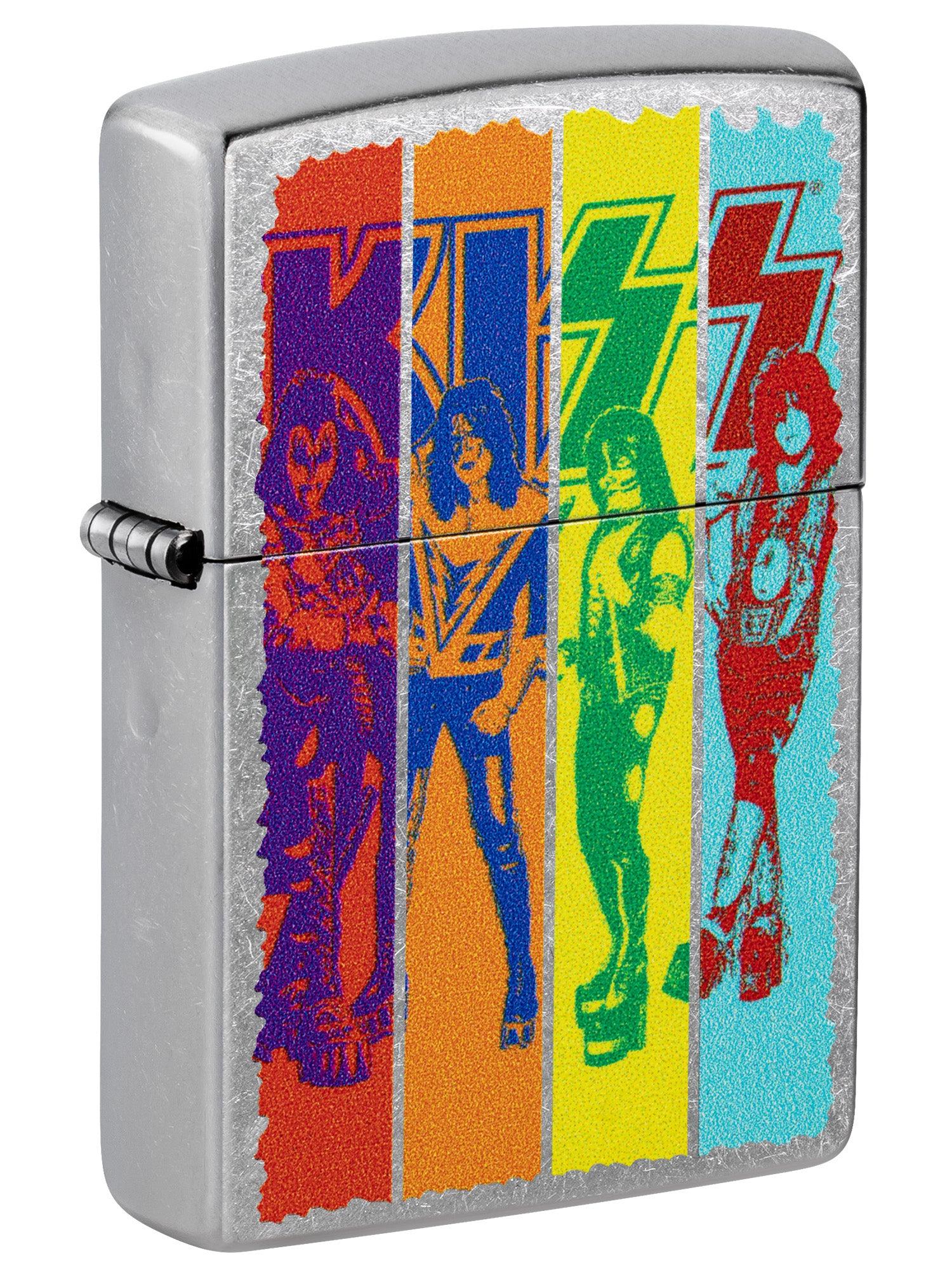 Zippo Lighter: KISS Design - Street Chrome 47244