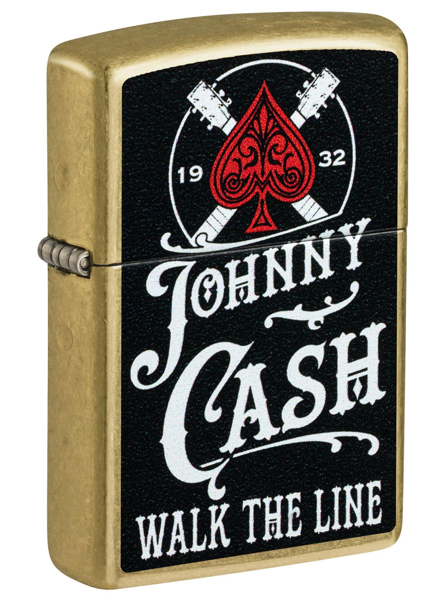 Zippo Lighter: Johnny Cash, Walk the Line - Street Brass 47245