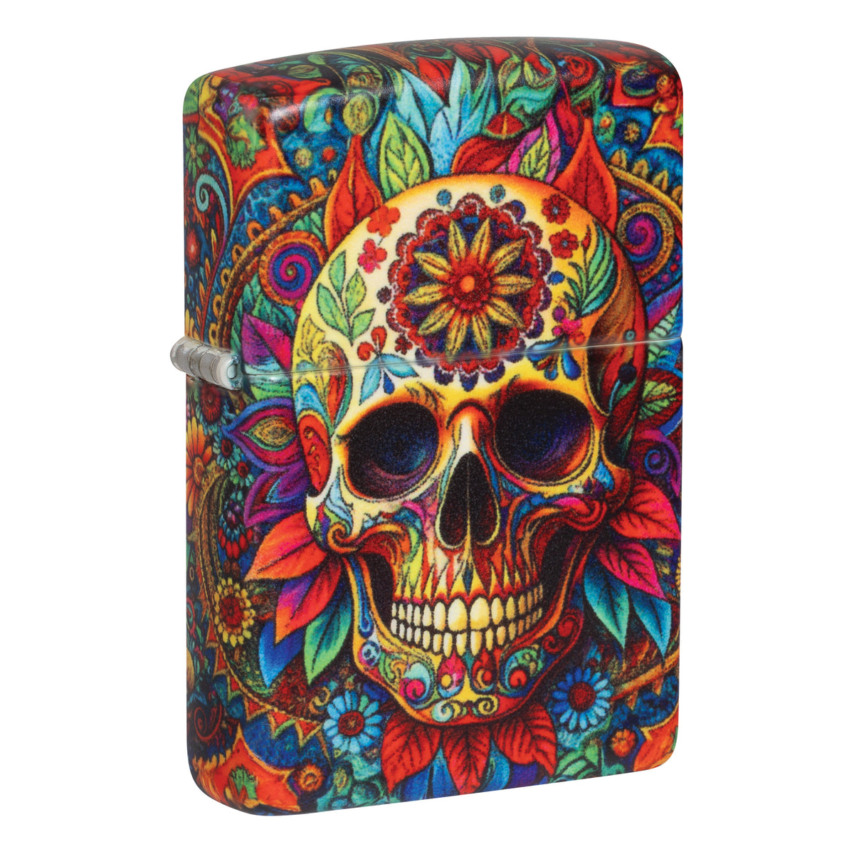 Zippo Lighter: Day of the Dead Skull Design - 540 Color 47263