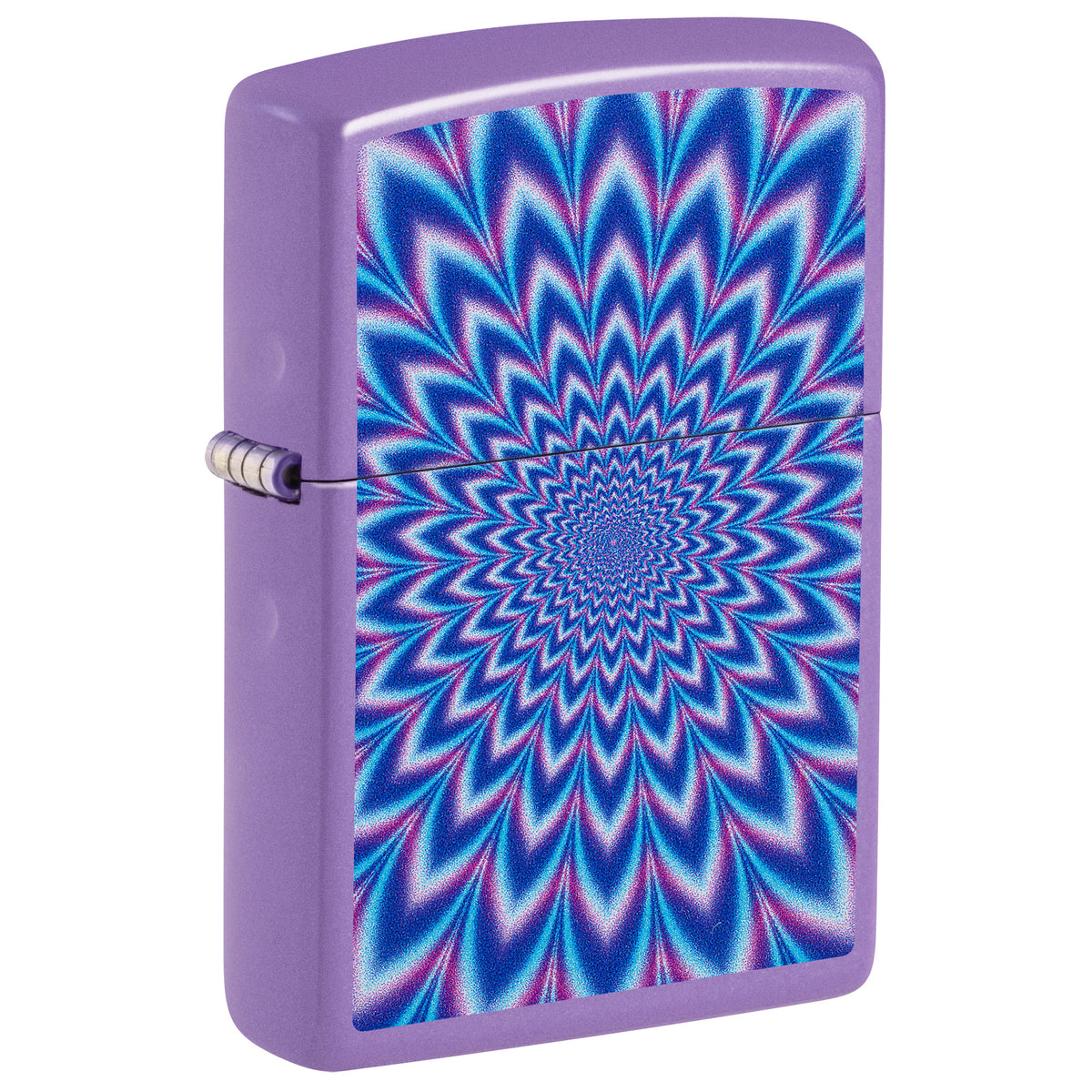 Zippo Lighter: Lavender Illusion Design - Smokey Lavender 47267