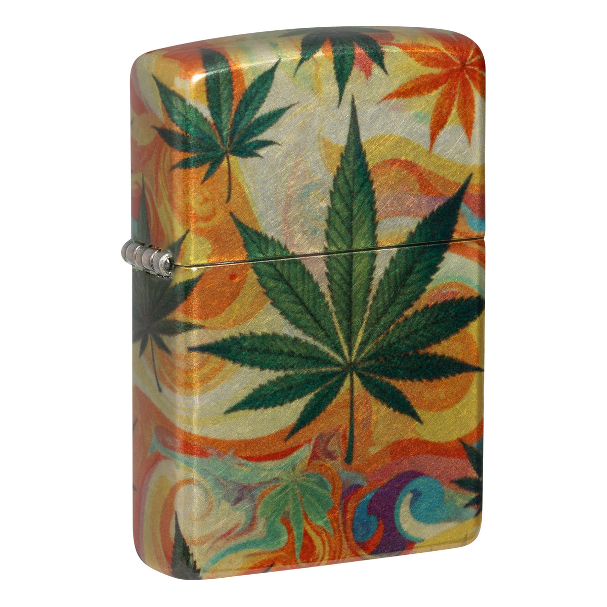 Zippo Lighter: Leafy Waves Design - 540 Fusion 47270