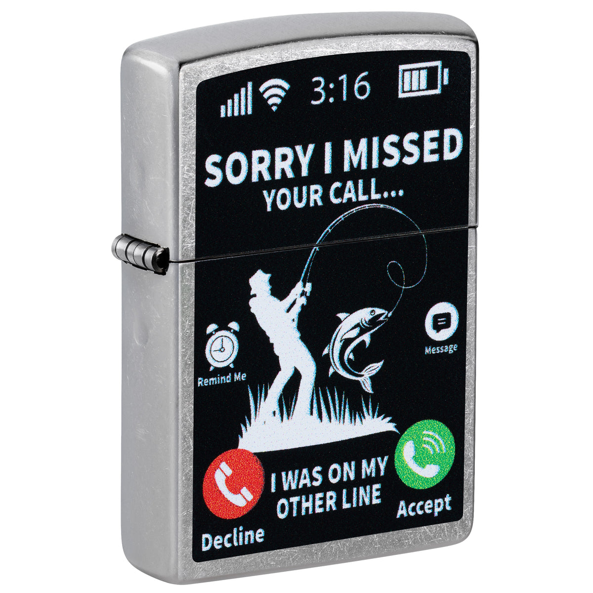 Zippo Lighter: Other Line Design - Street Chrome 47450