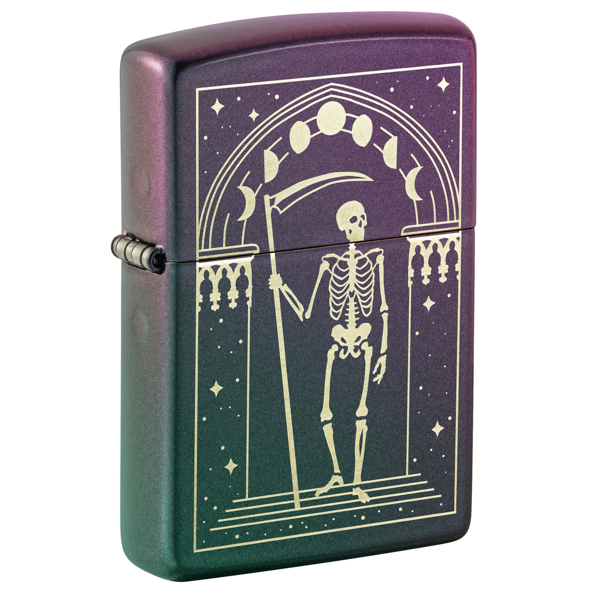 Zippo Lighter: Grim Reaper Tarot Design - Iridescent 47538