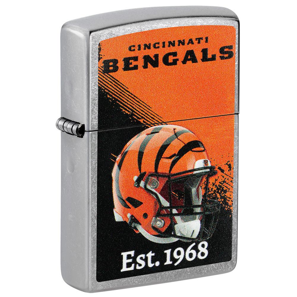 Zippo Lighter: NFL Football, Cincinnati Bengals - Street Chrome 47687