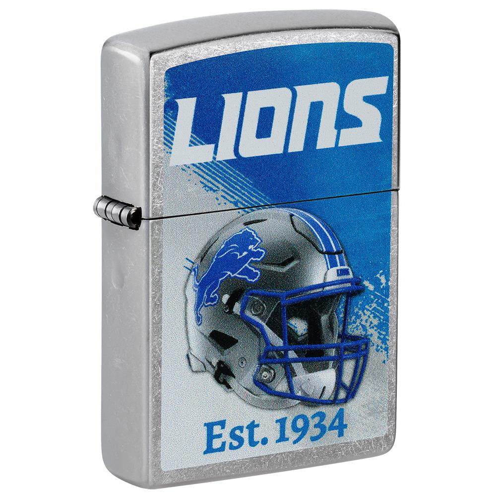 Zippo Lighter: NFL Football, Detroit Lions - Street Chrome 47692