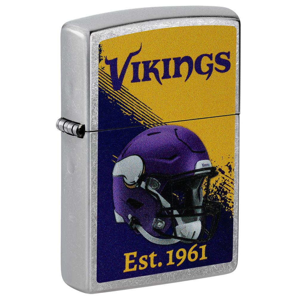 Zippo Lighter: NFL Football, Minnesota Vikings - Street Chrome 47703