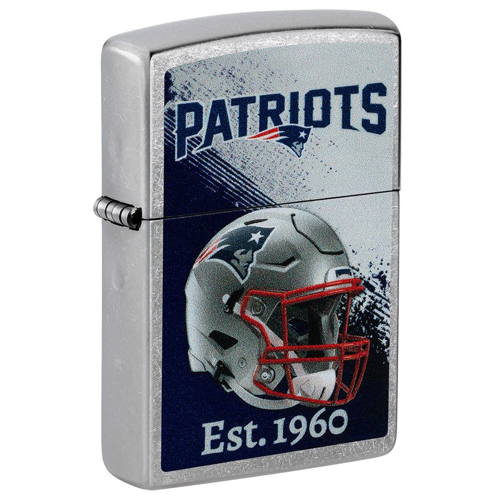 Zippo Lighter: NFL Football, New England Patriots - Street Chrome 47704