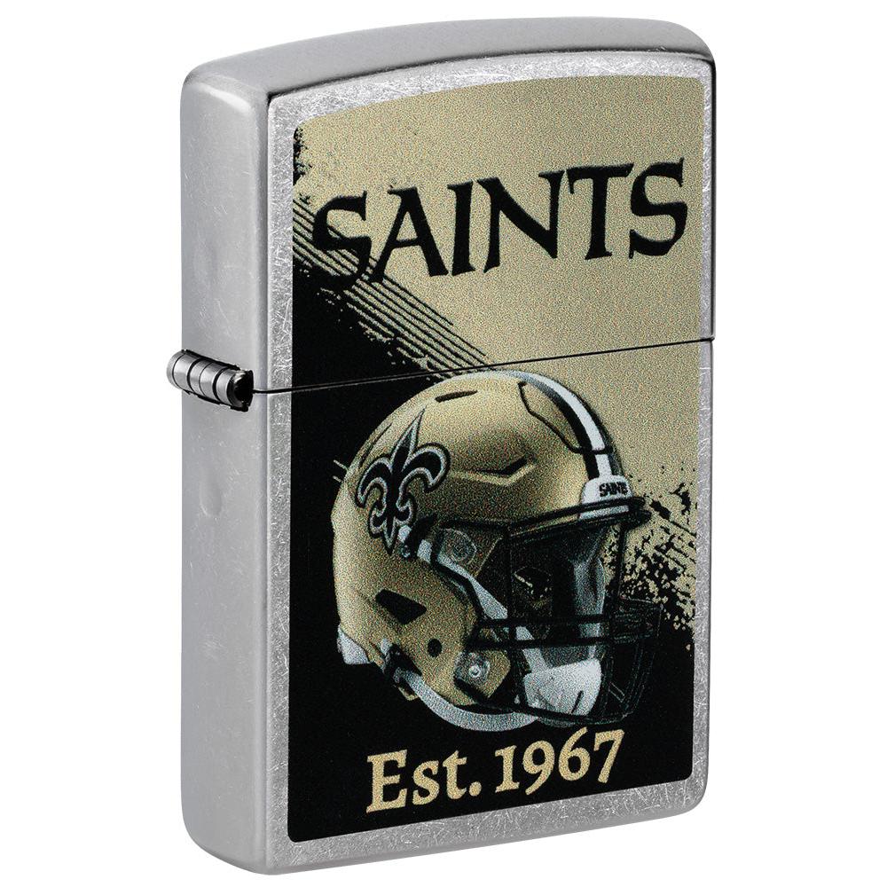 Zippo Lighter: NFL Football, New Orleans Saints - Street Chrome 47705