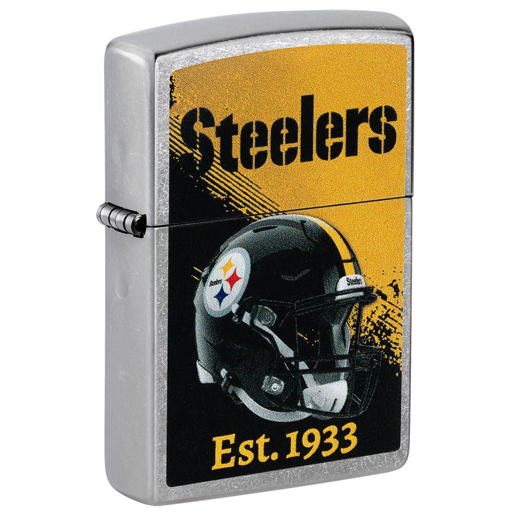 Zippo Lighter: NFL Football, Pittsburgh Steelers - Street Chrome 47709