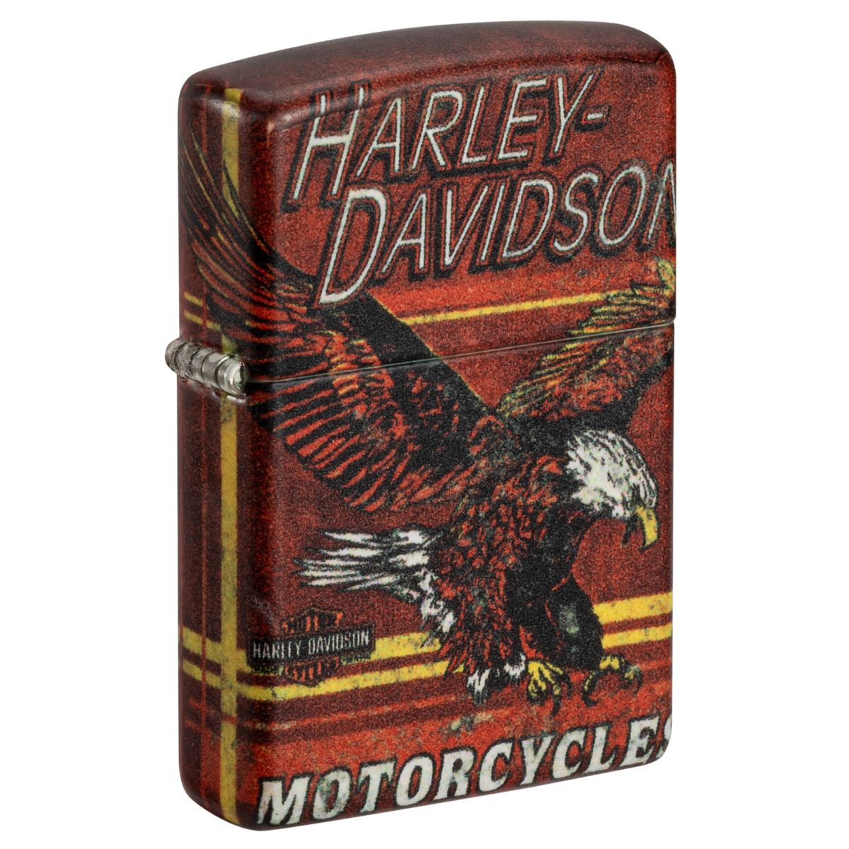 Zippo Lighter: Harley-Davidson Logo with Bald Eagle - 540 Color 48602