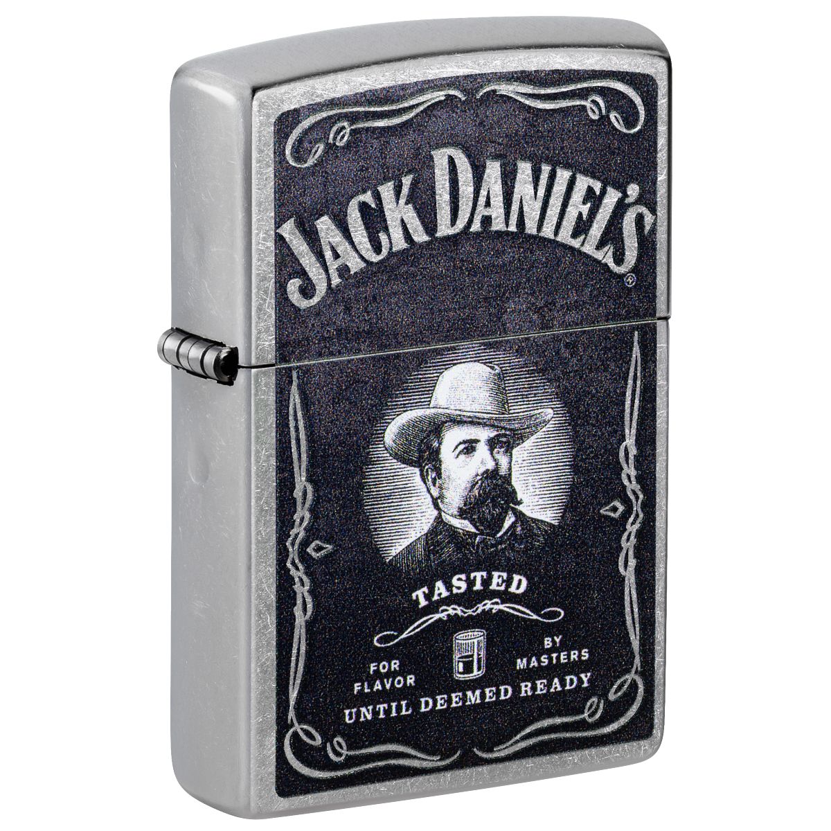 Zippo Lighter: Jack Daniel's Logo - Street Chrome 48748