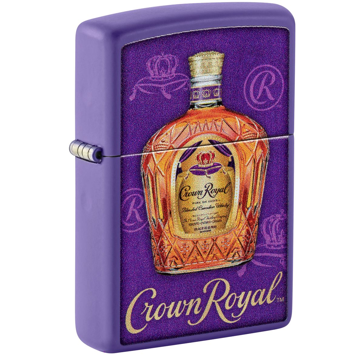 Zippo Lighter: Crown Royal Bottle - Purple Matte 48749