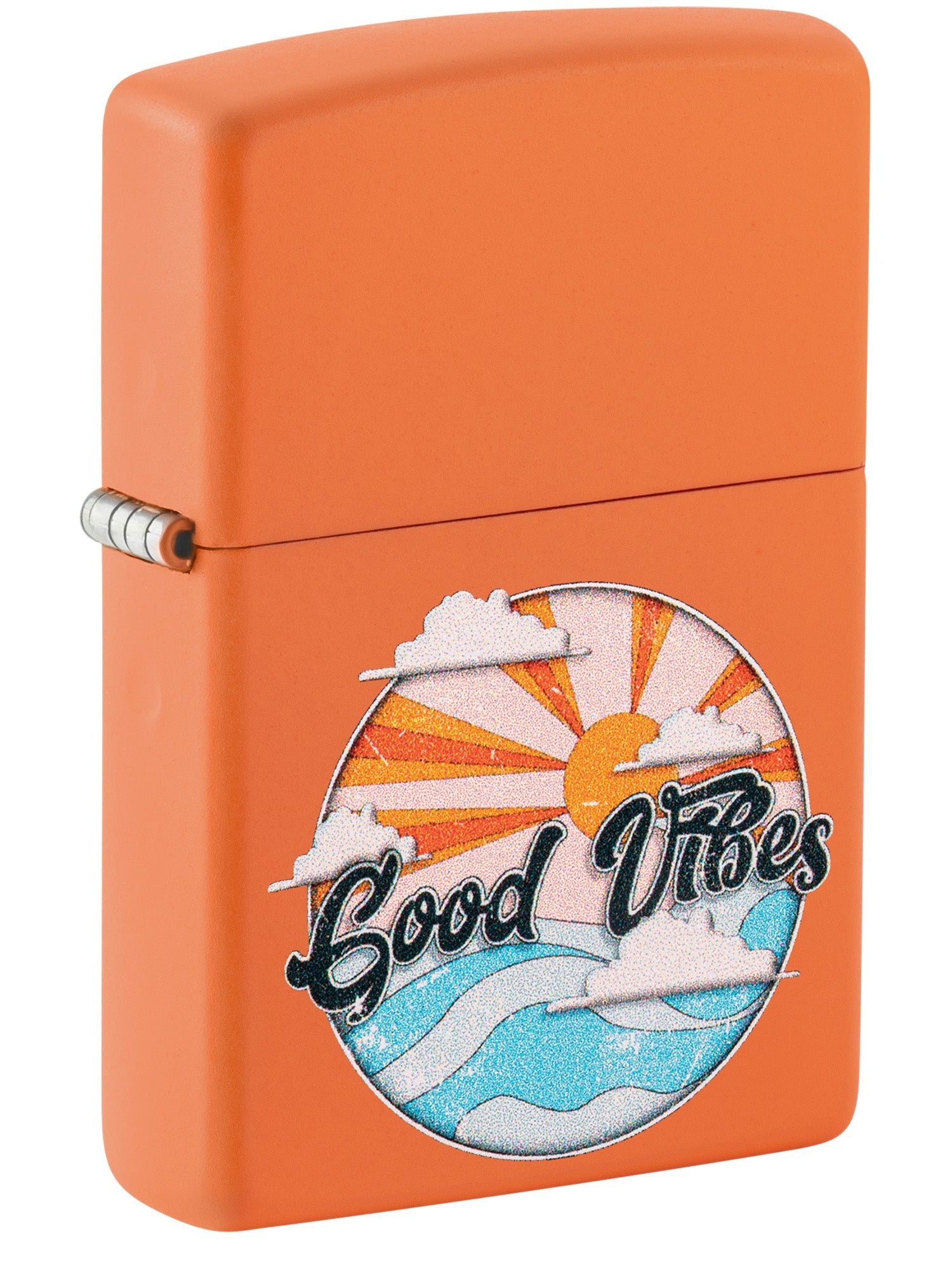 Zippo Lighter: Good Vibes - Orange Matte 48847