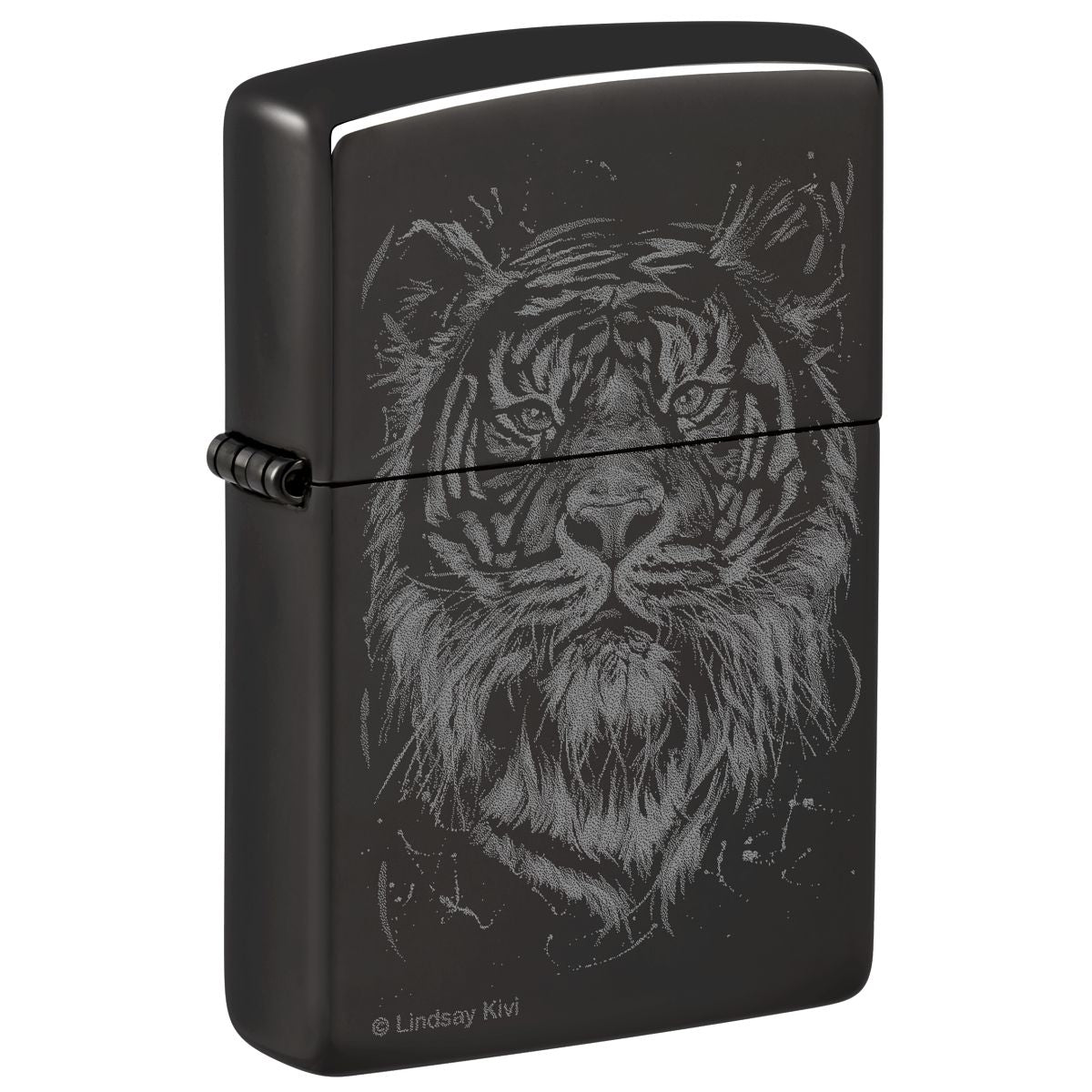 Zippo Lighter: The Big Cat by Lindsay Kivi - High Polish Black 48935