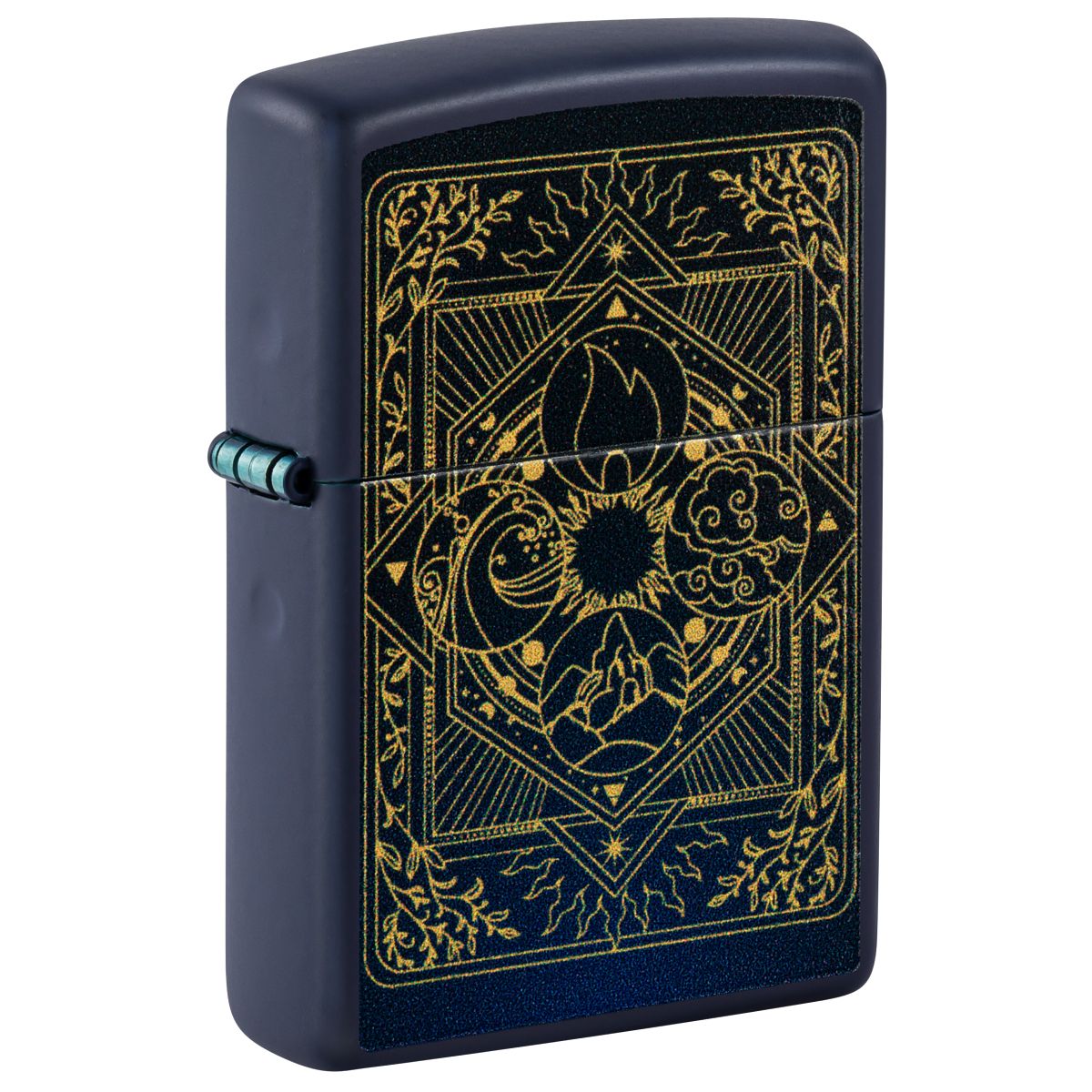 Zippo Lighter: Elements Design - Navy Matte 48958