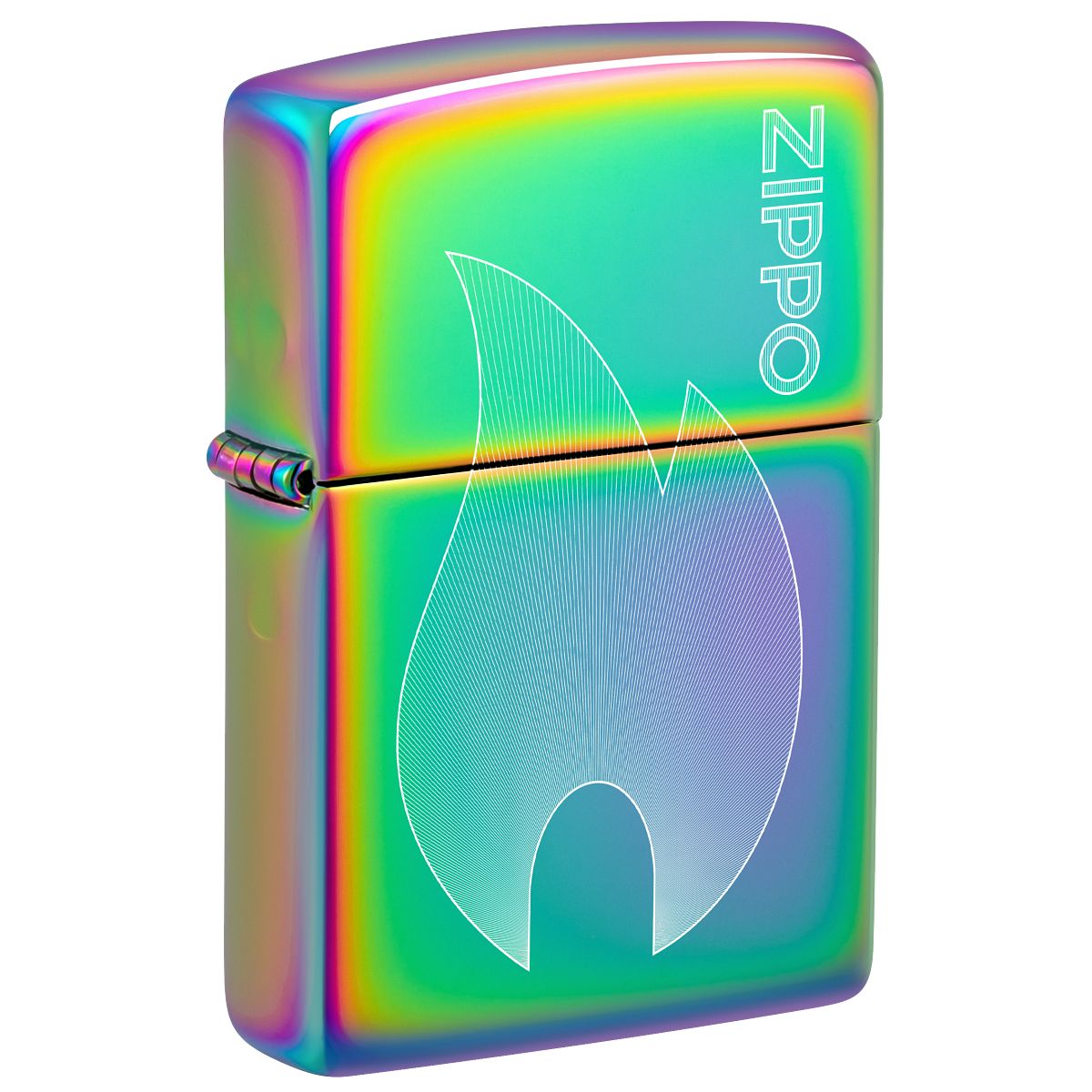 Zippo Lighter: Zippo Flame, Engraved - Multi-Color 48978