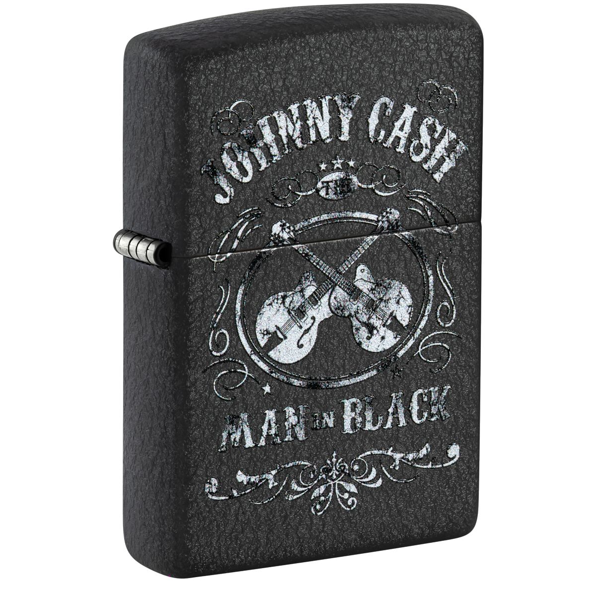 Zippo Lighter: Johnny Cash, The Man in Black - Black Crackle 48989