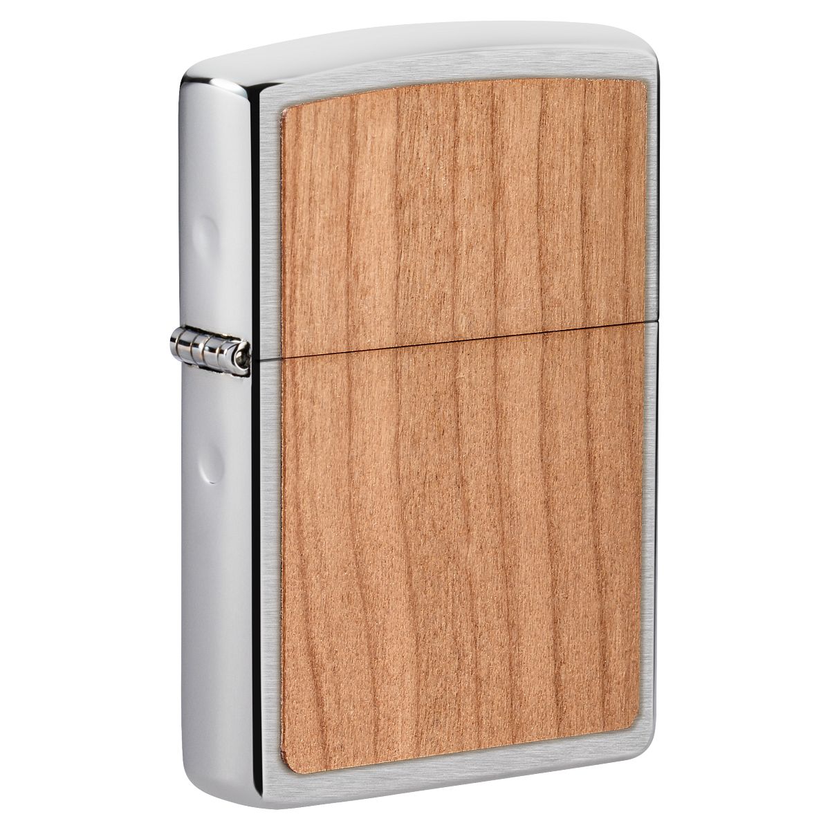 Zippo Lighter: Woodchuck Cherry - Brushed Chrome 49462