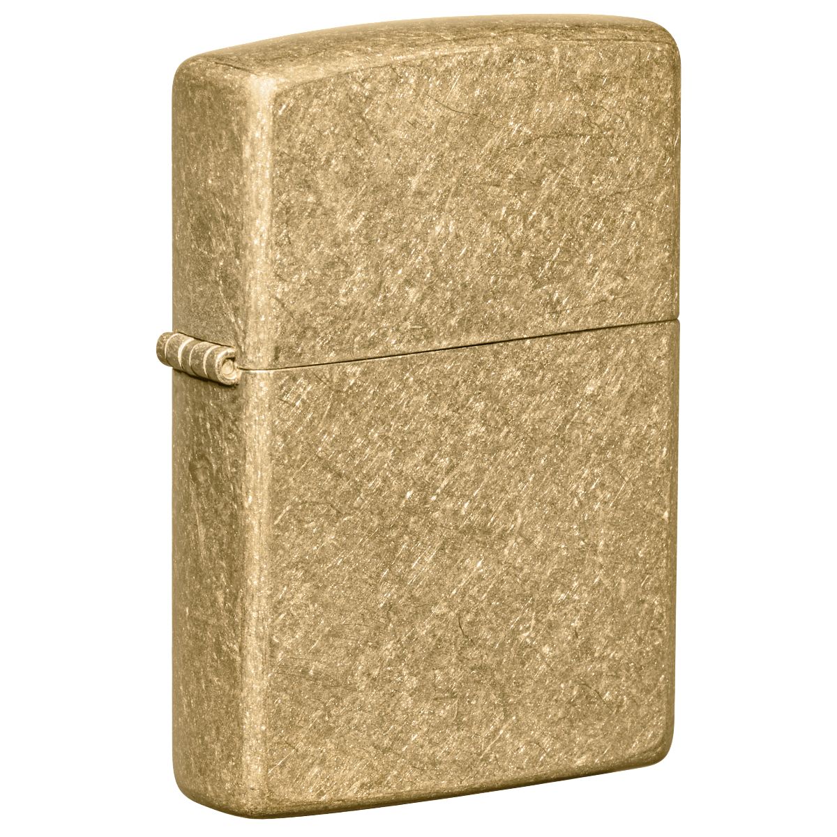 Zippo Lighter: Tumbled Brass 49477