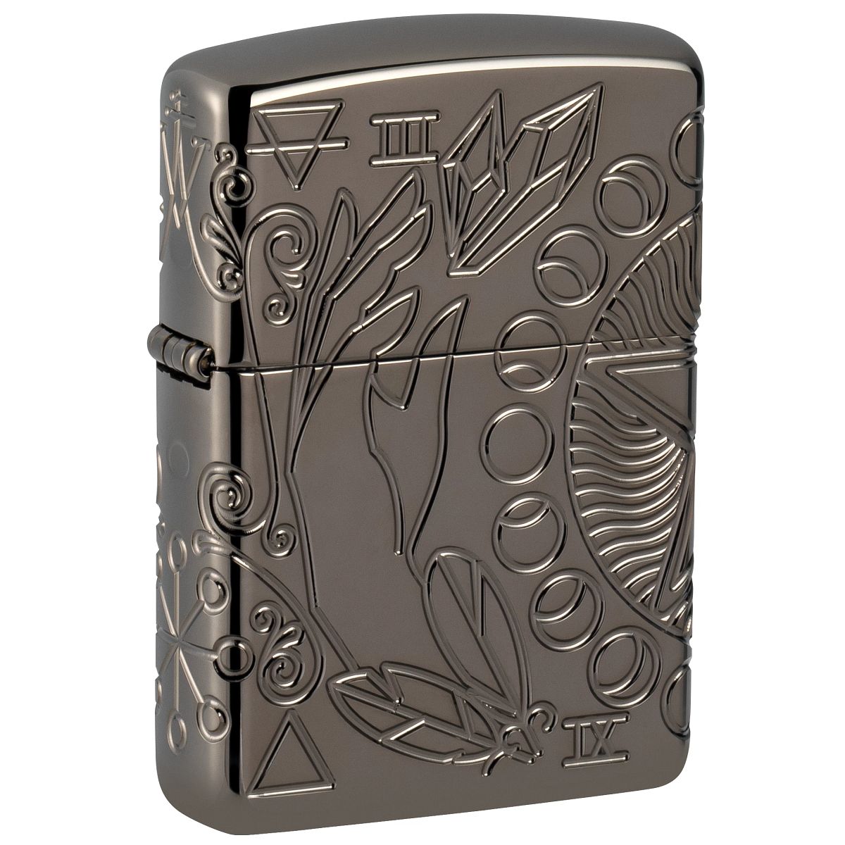 Zippo Lighter: Wicca Design, MultiCut Armor - Black Ice 49689