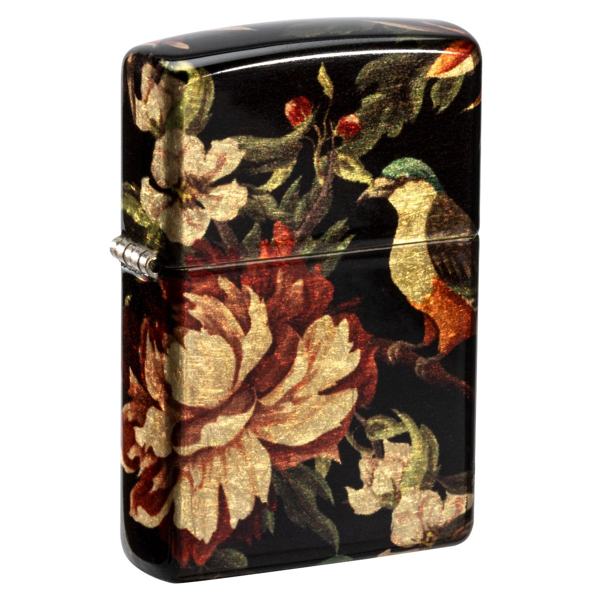 Zippo Lighter: Peonies Flowers and Birds - 540 Fusion 46095