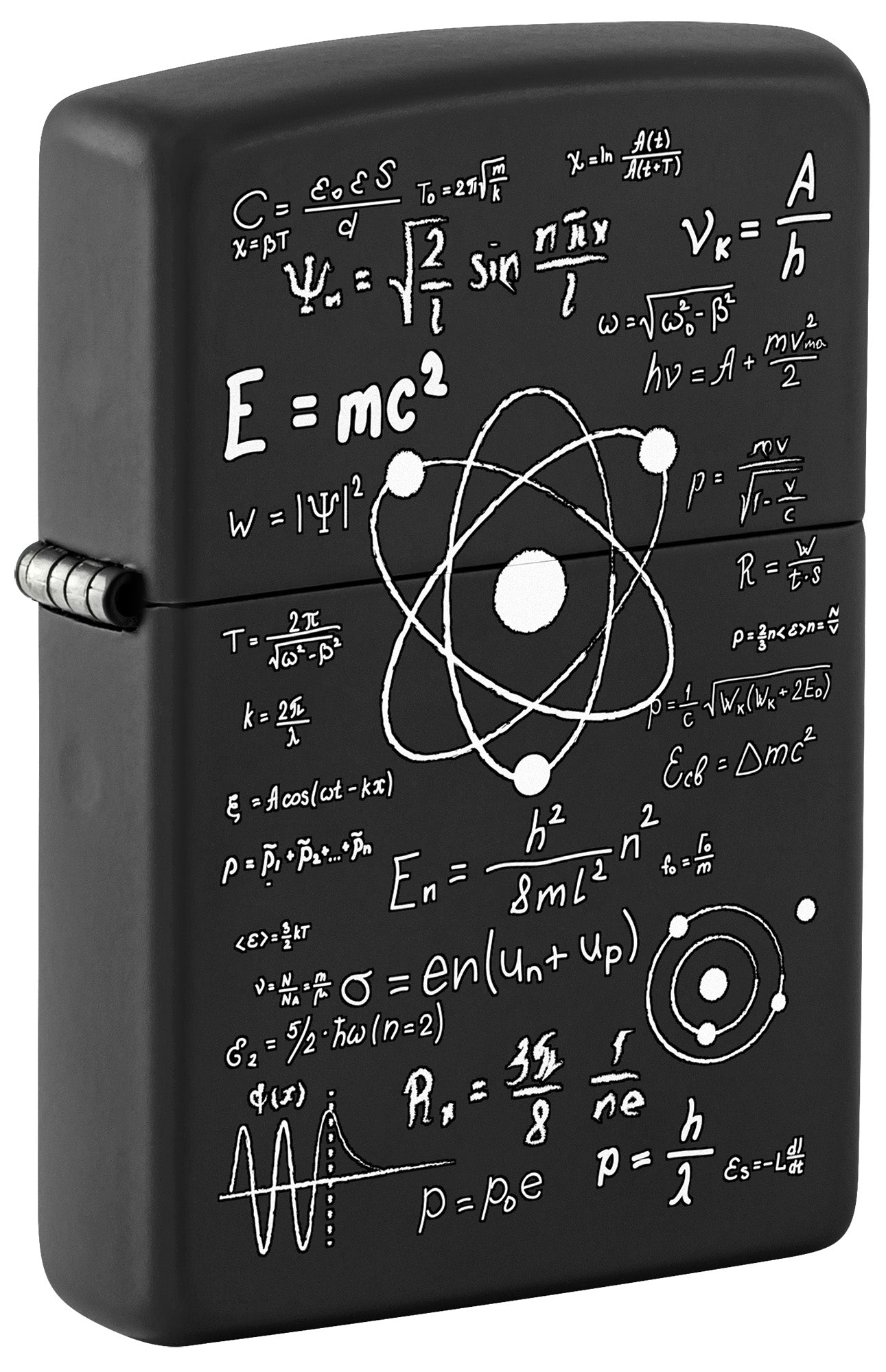 Zippo Lighter: School Equations - Black Matte 80801