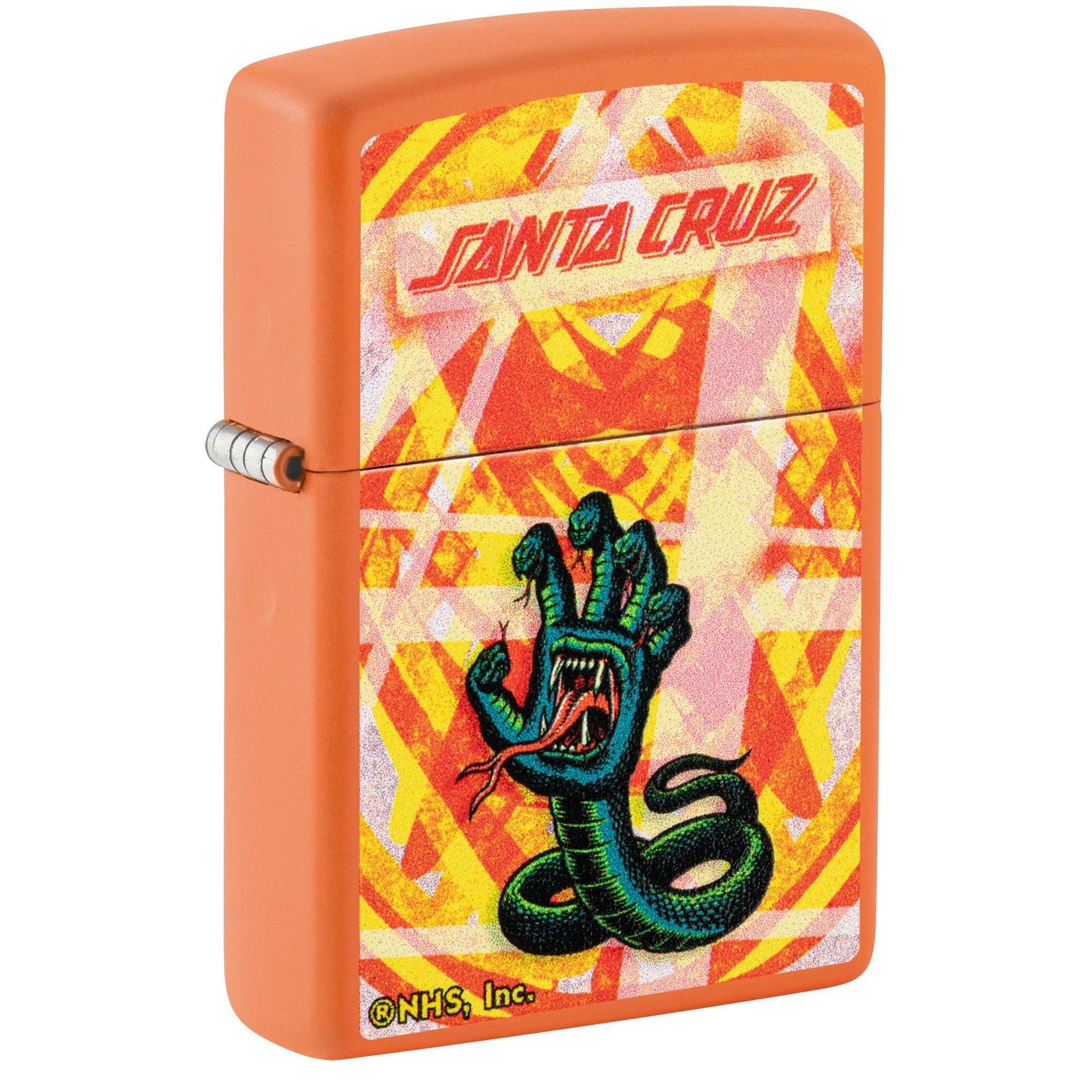 Zippo Lighter: Santa Cruz Snake Logo - Red Matte 81531