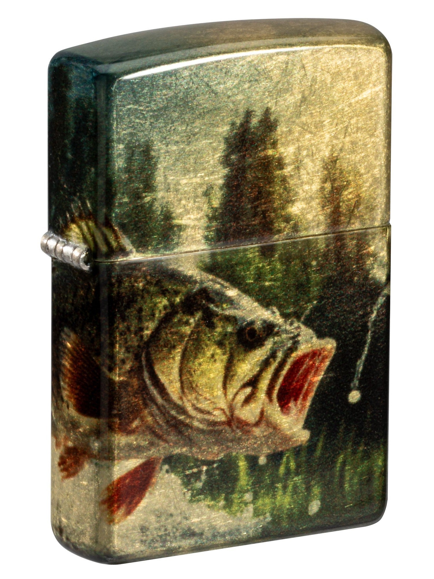 Zippo Lighter: Bass Fish Out of Water - 540 Fusion 81570