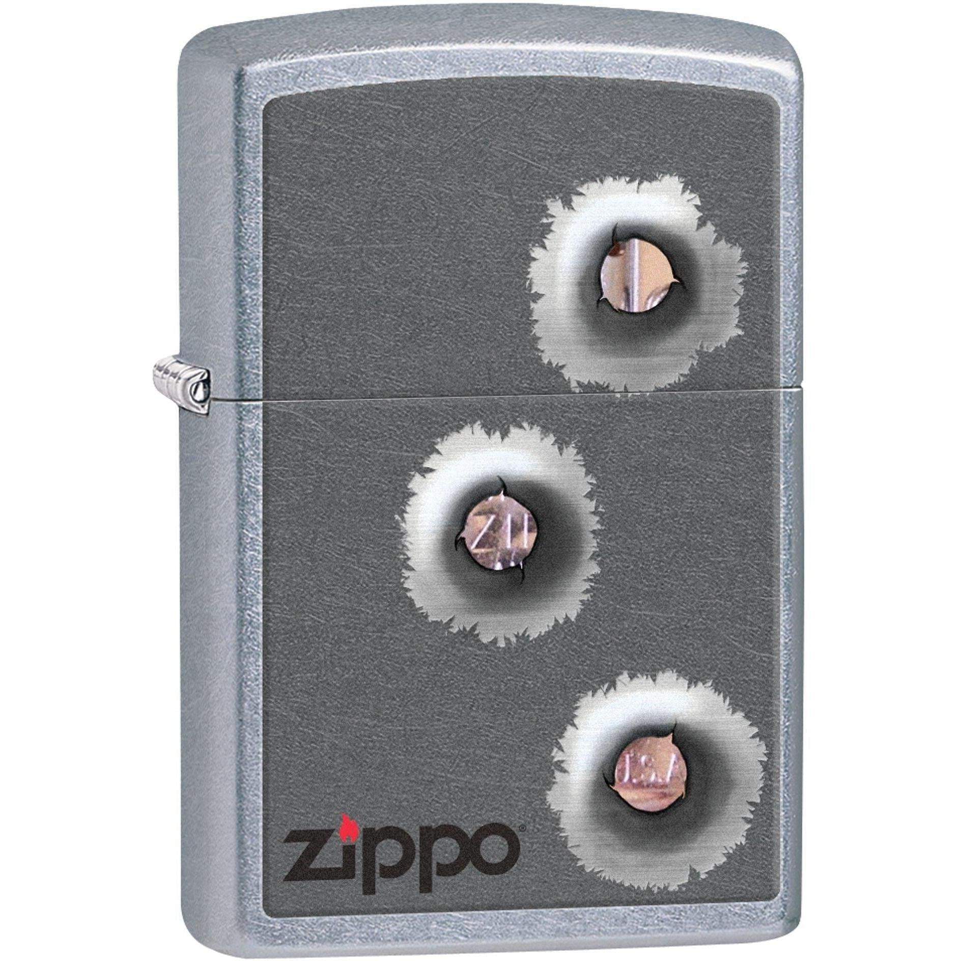 Zippo Lighter: Bullet Holes - Street Chrome 81599