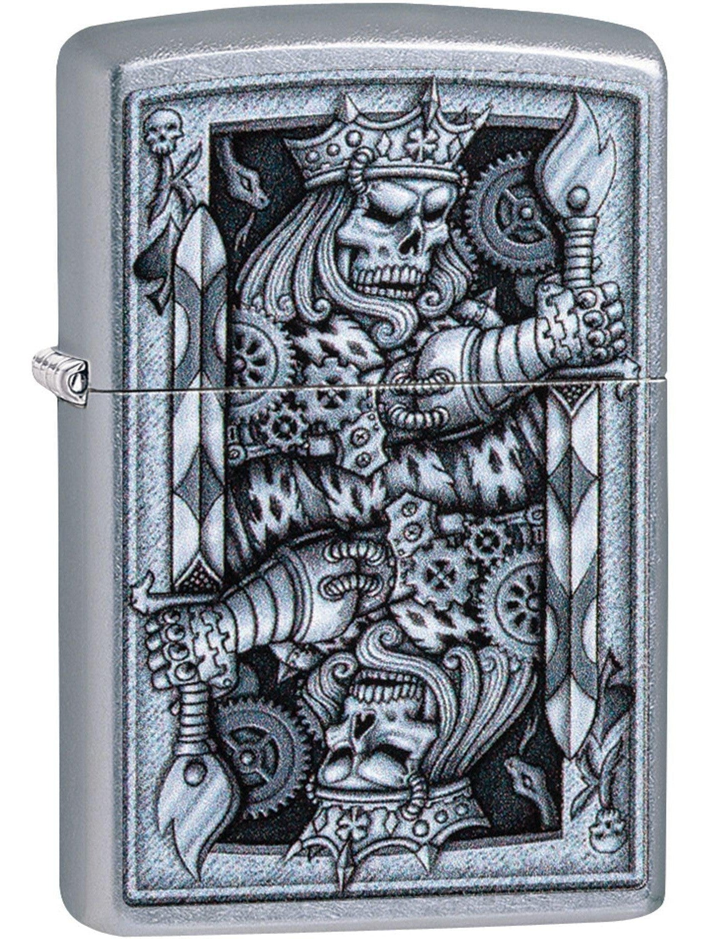 Zippo Lighter: Steampunk King of Spades - Street Chrome 81613