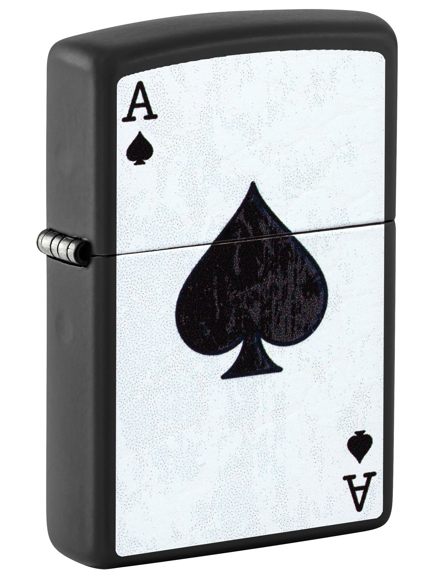 Zippo Lighter: Ace of Spades, Blacklight - Black Matte 81647