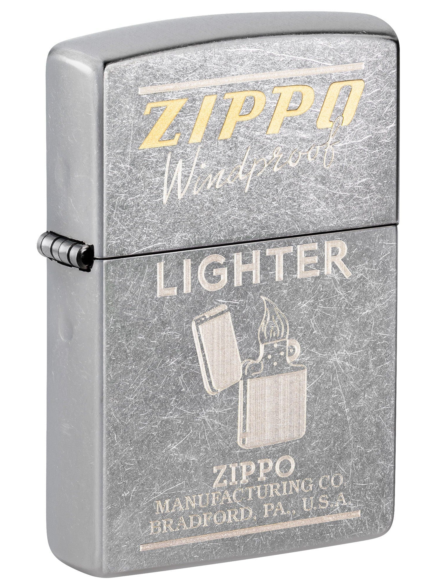 Zippo Lighter: Engraved Vintage Advertisement - Street Chrome 81655