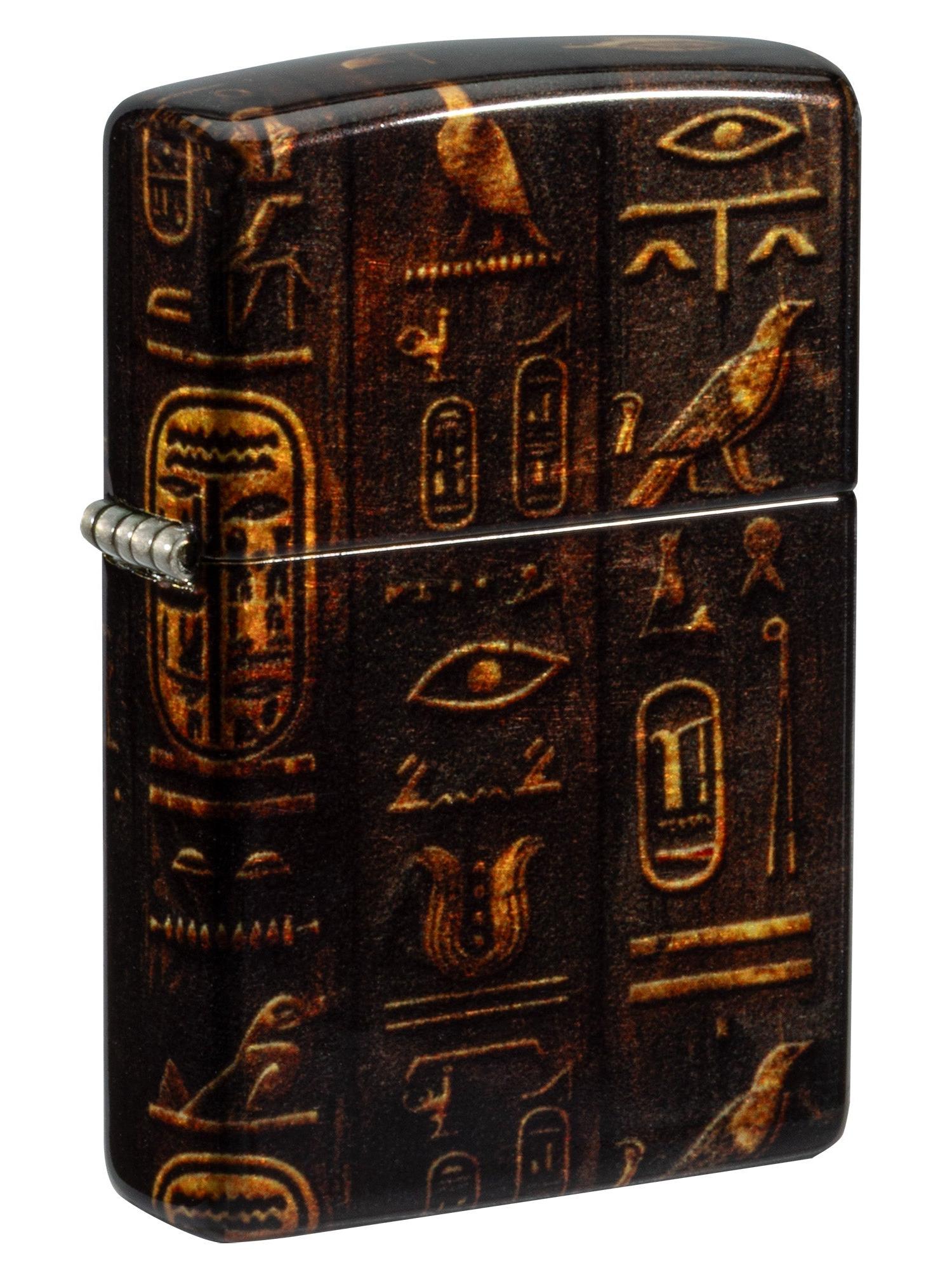 Zippo Lighter: Egyptian Hieroglyphics - 540 Fusion 81666