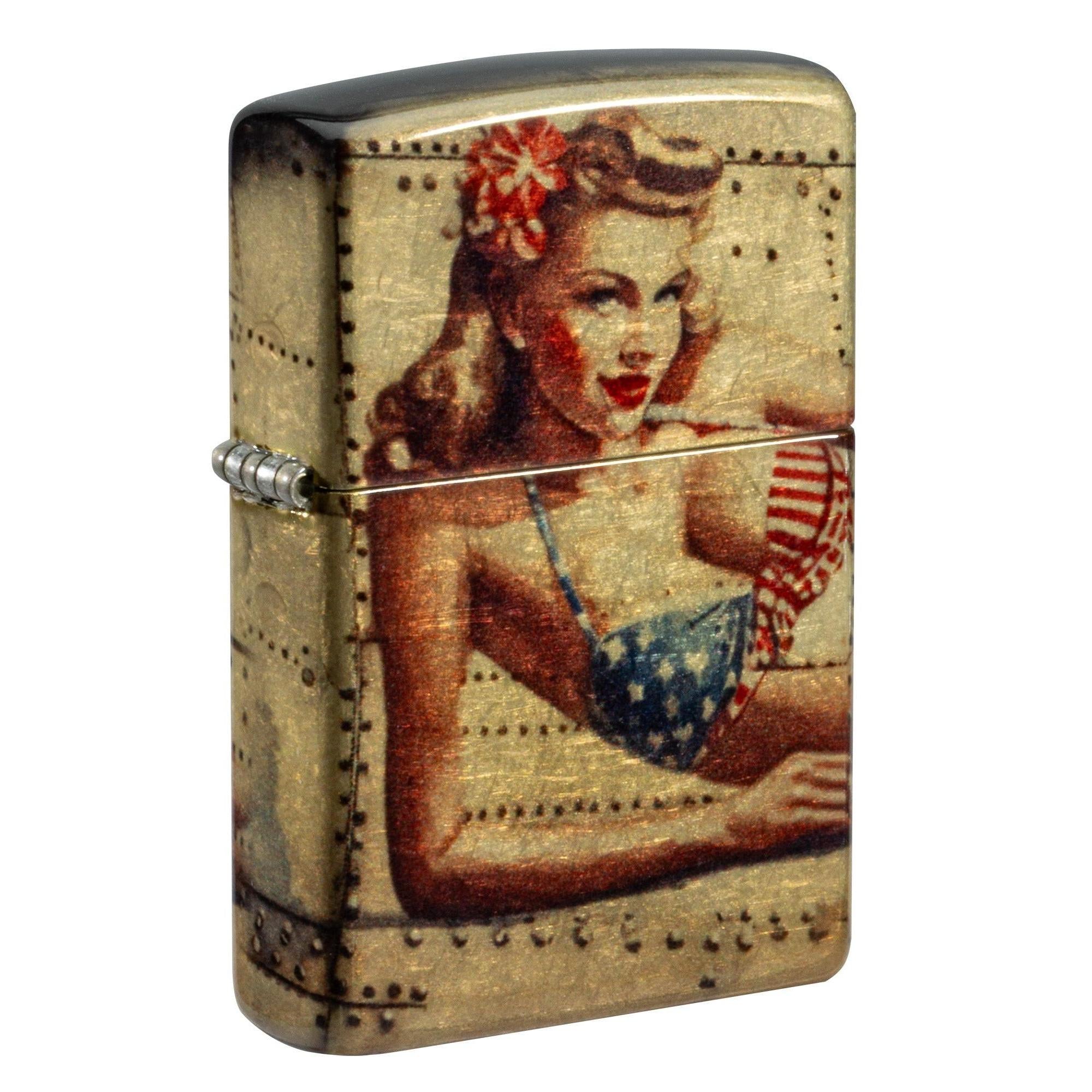 Zippo Lighter: Nose Art Pin-up Girl - 540 Fusion 81687