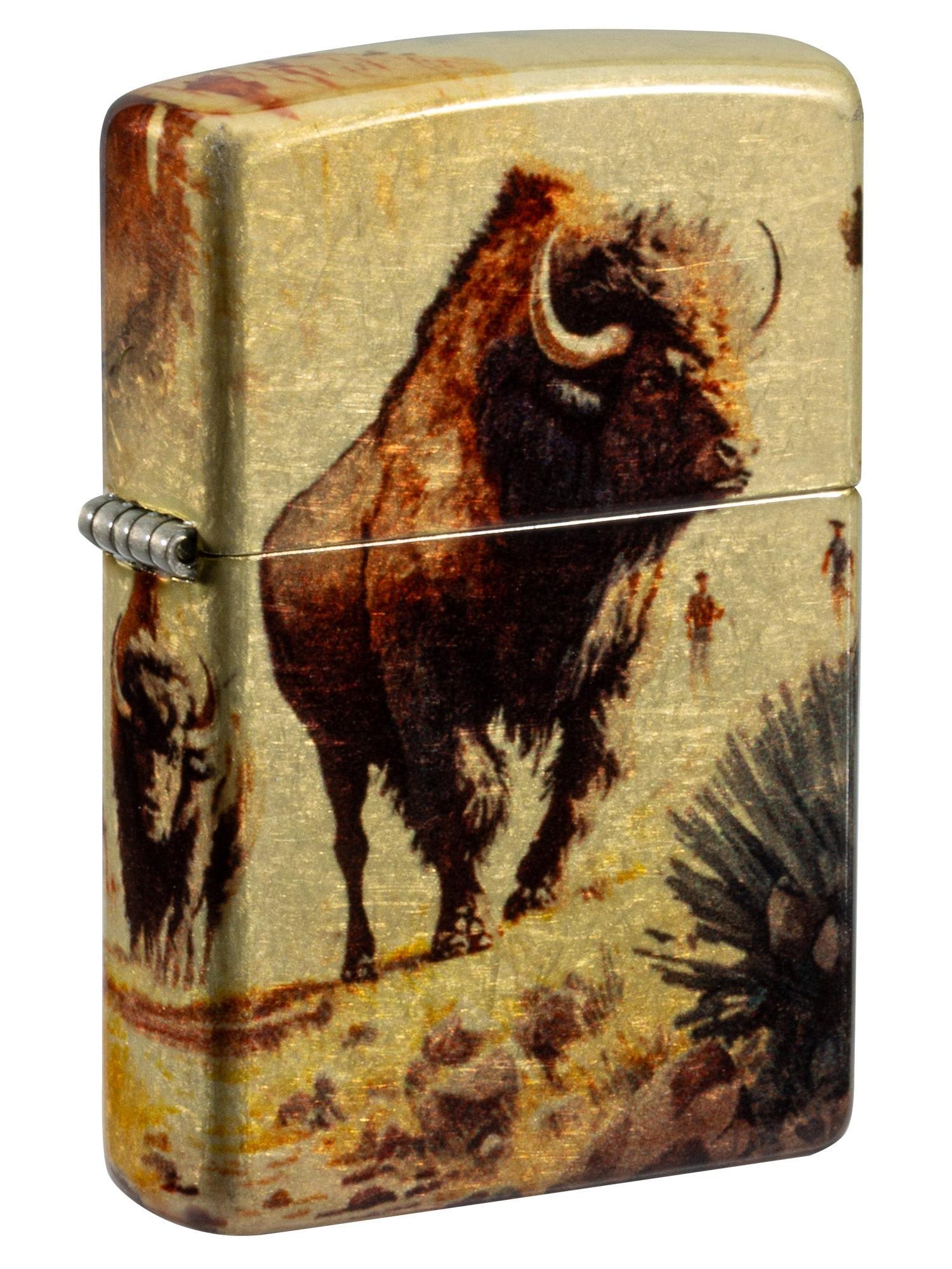Zippo Lighter: Bison Roaming - 540 Fusion 81699