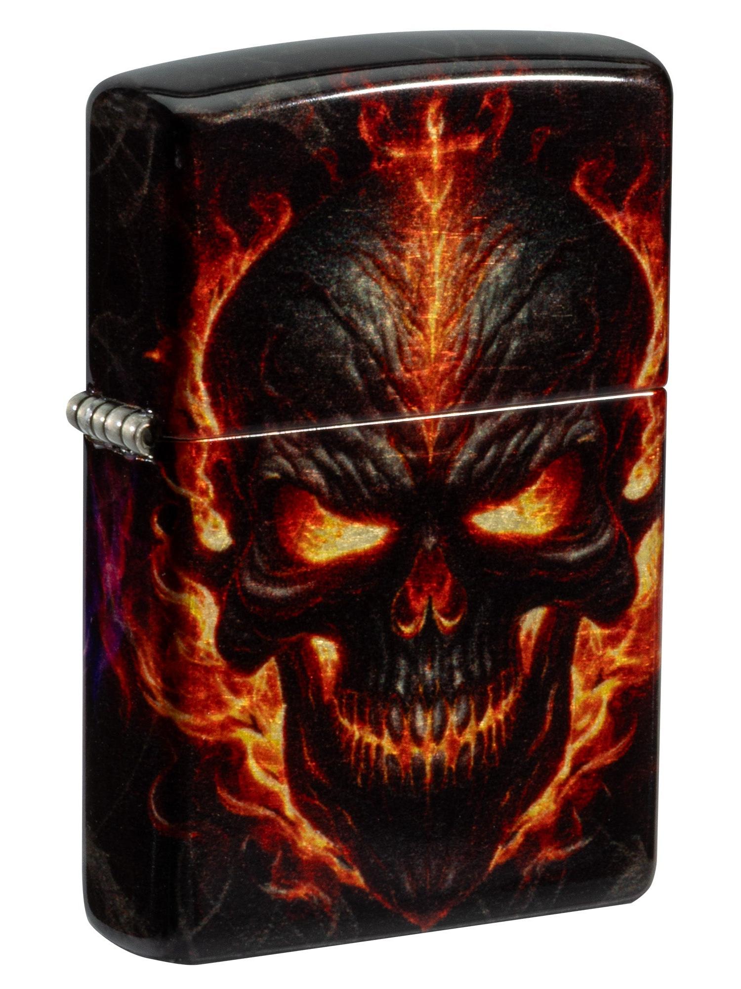 Zippo Lighter: Flaming Skull - 540 Fusion 81706