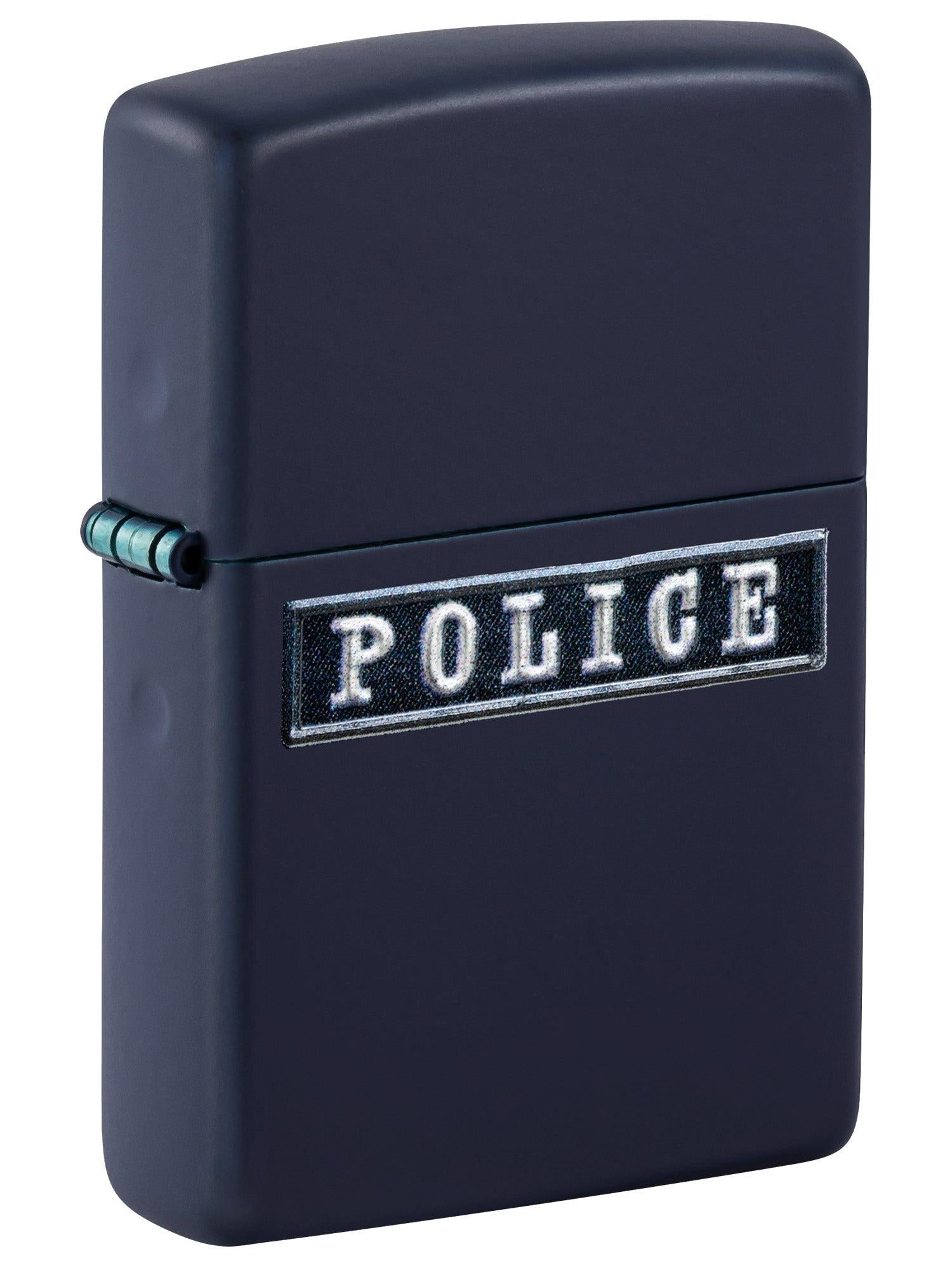 Zippo Lighter: Police Emblem - Navy Matte 81710