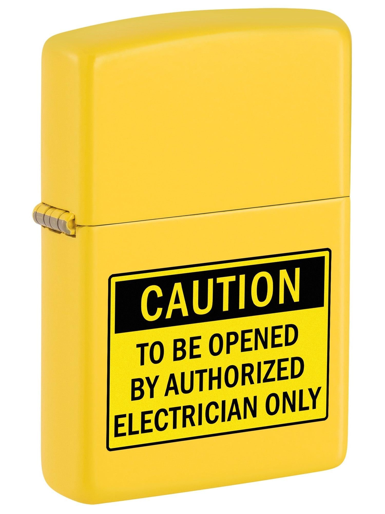 Zippo Lighter: Electrical Panel Caution Sign - Sunflower 81711