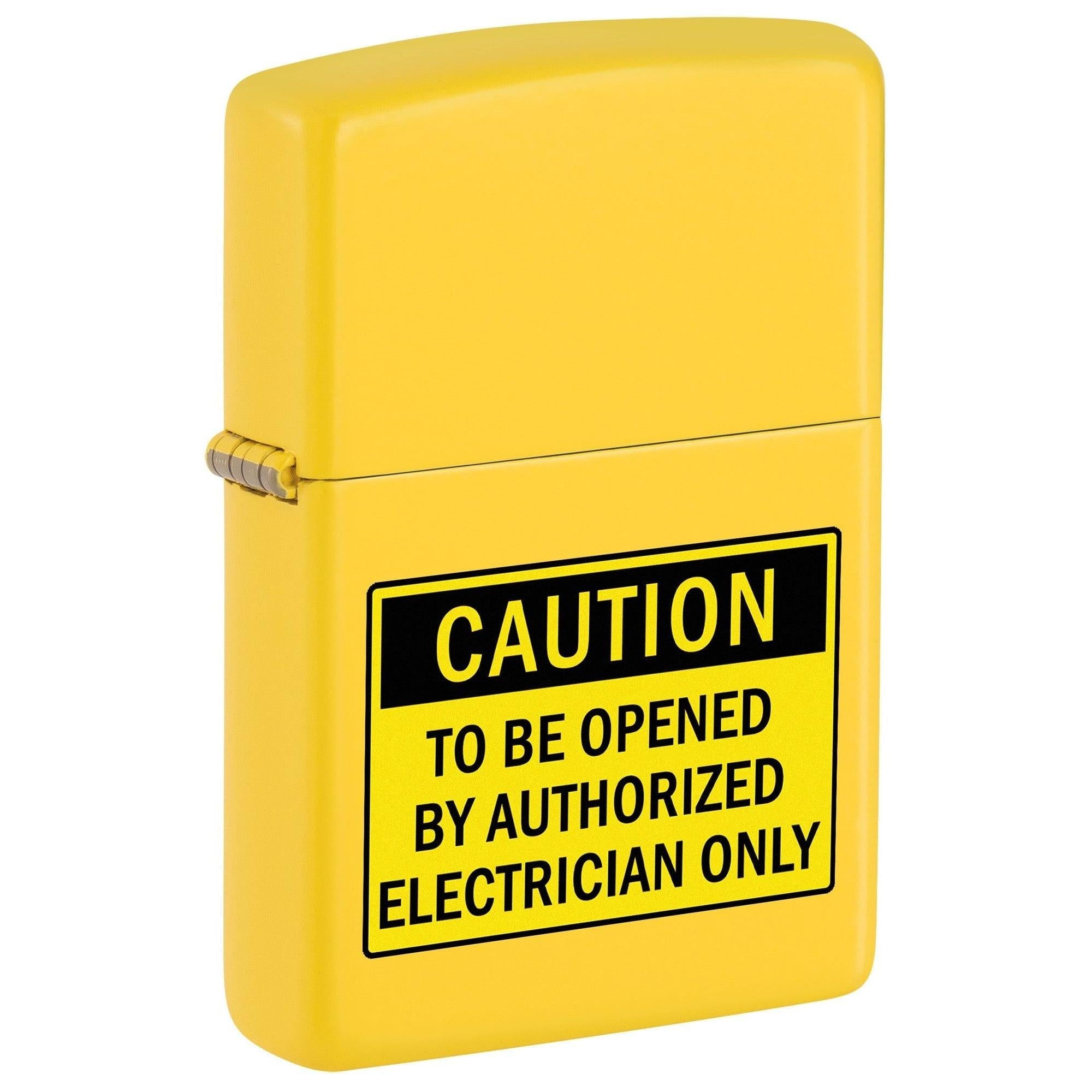 Zippo Lighter: Electrical Panel Caution Sign - Sunflower 81711