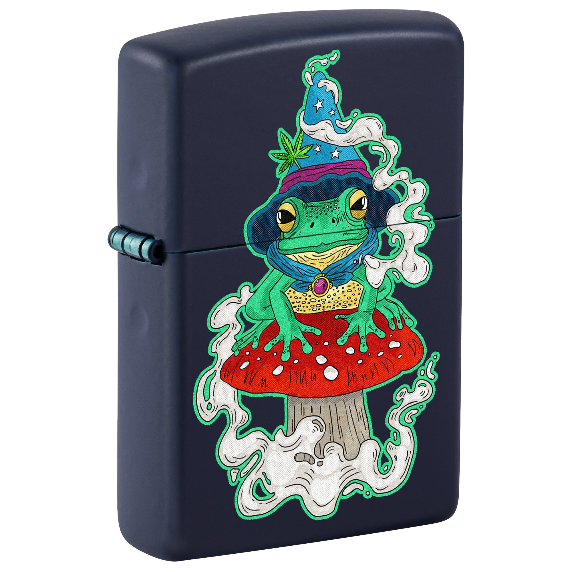Zippo Lighter: Mushroom Frog - Navy Matte 81773