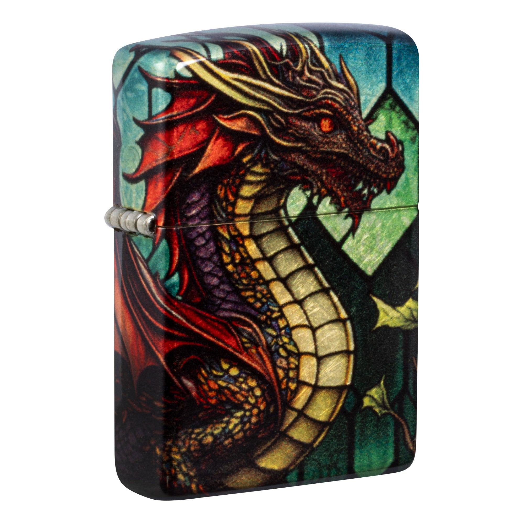 Zippo Lighter: Stained Glass Dragon - 540 Fusion 81783