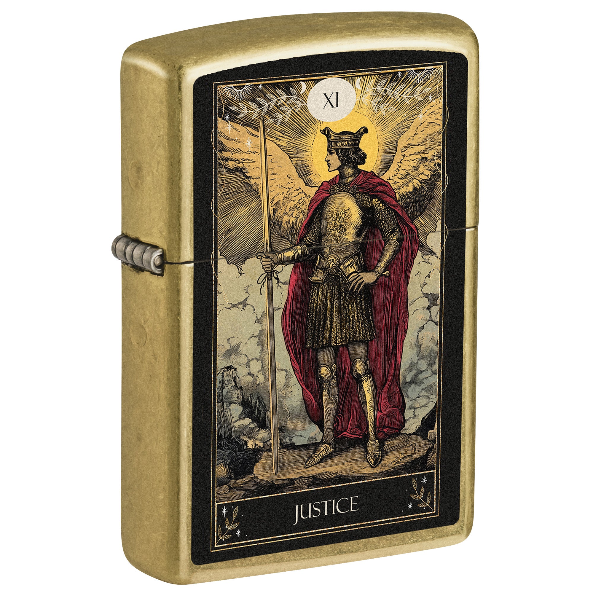 Zippo Lighter: Tarot Card, Justice - Street Brass 81822