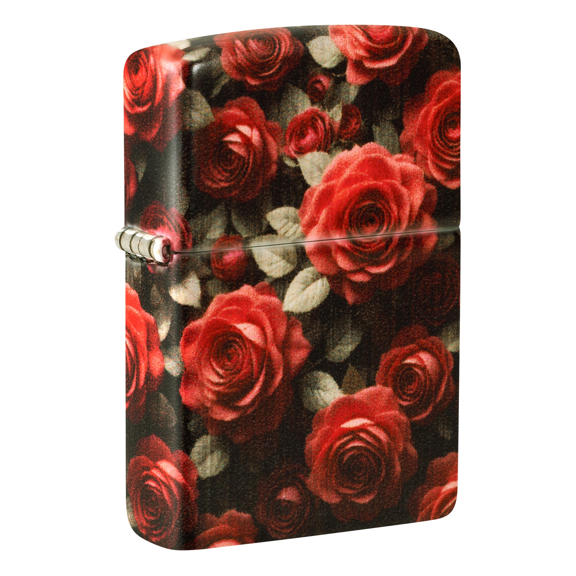 Zippo Lighter: Red Roses Pattern - 540 Color 81828