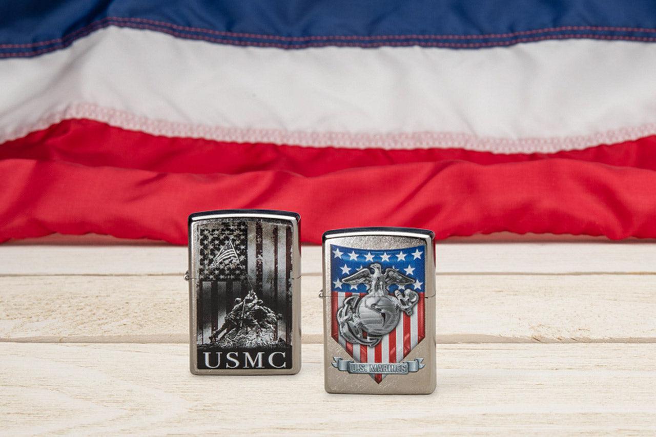 Lucas Wholesale | American Flag Zippo Lighters | Best Military Zippo Lighters | USMC
