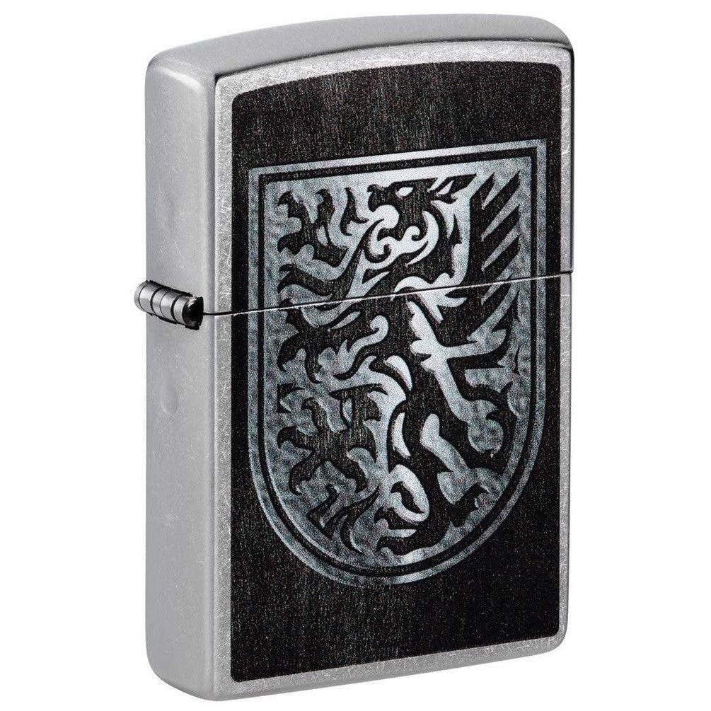 Zippo Lighter: Dragon Shield - Street Chrome 48730