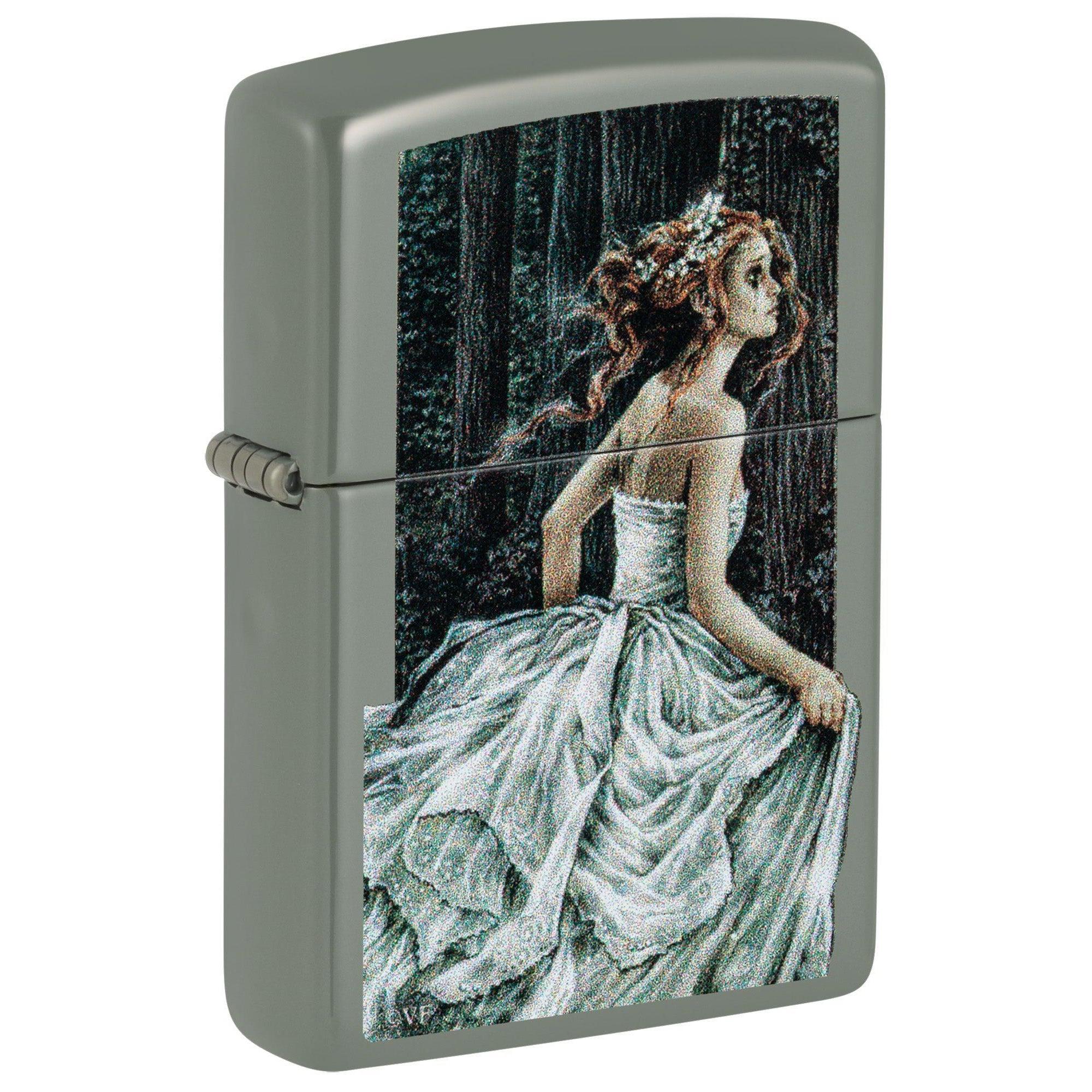 Zippo Lighter: Distraught Bride by Victoria Frances - Sage 48971