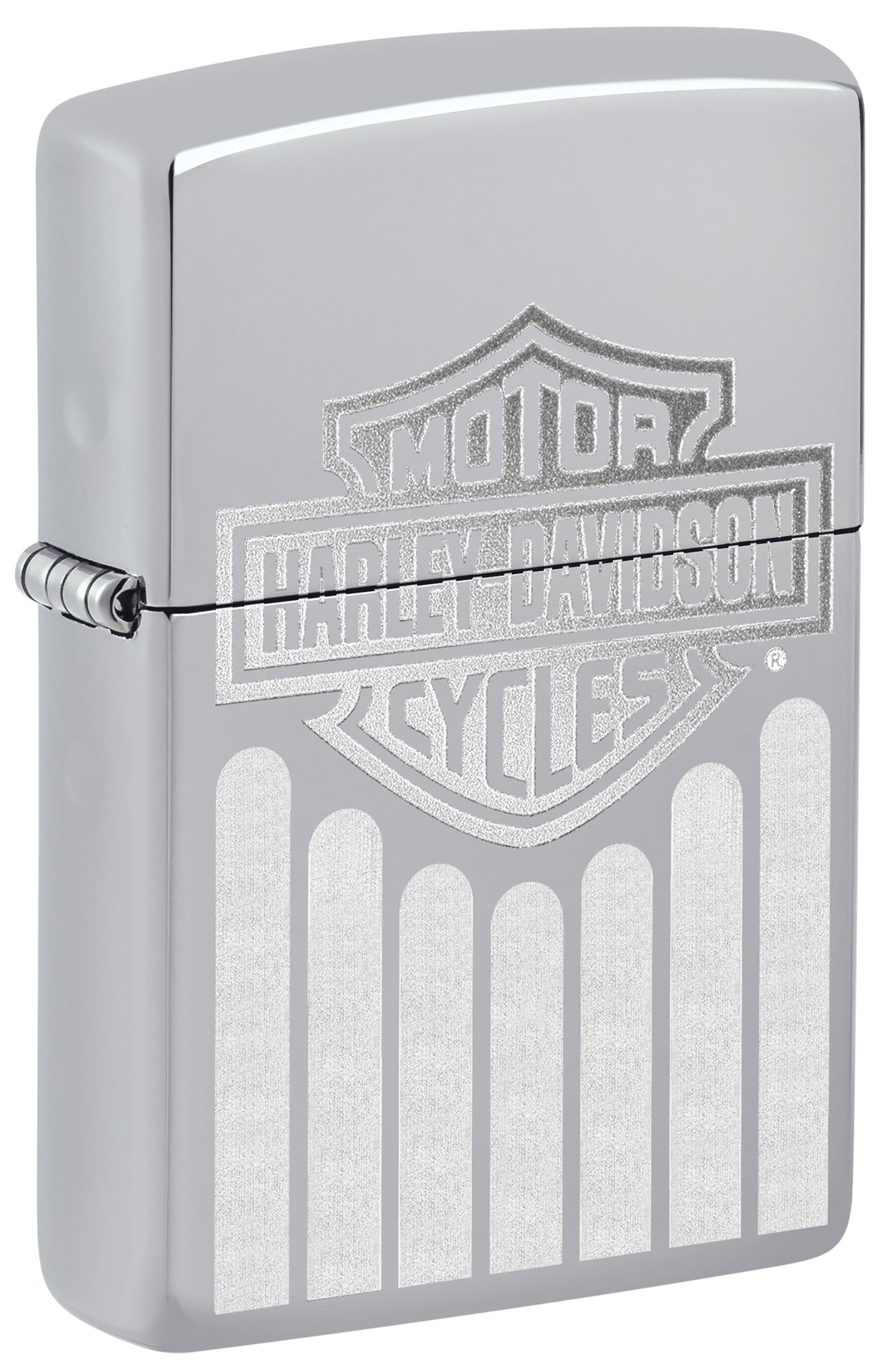 Zippo Lighter: Harley-Davidson Design - High Polish Chrome 48993