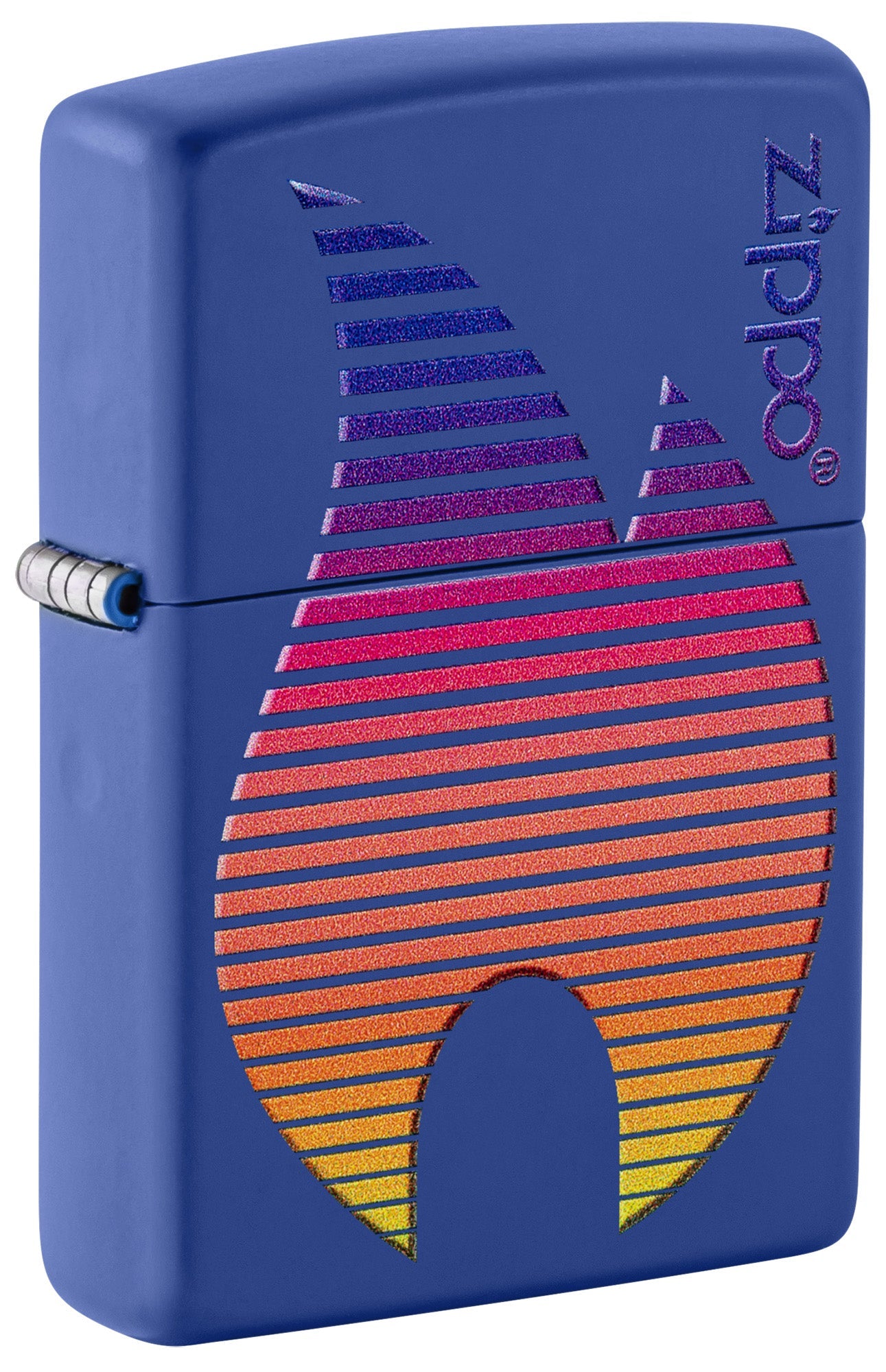 Zippo Lighter: Zippo Flame Design - Royal Blue Matte 48996